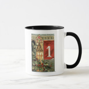 Caneca Desejando lhe uma cena nova feliz de YearBell