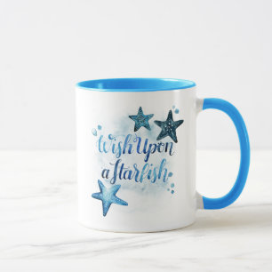 Caneca Deseje com um Starfish