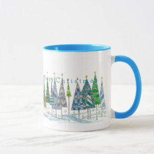 Caneca Deseje-Lhe Uma Arte De Férias De Natal Muito Feliz
