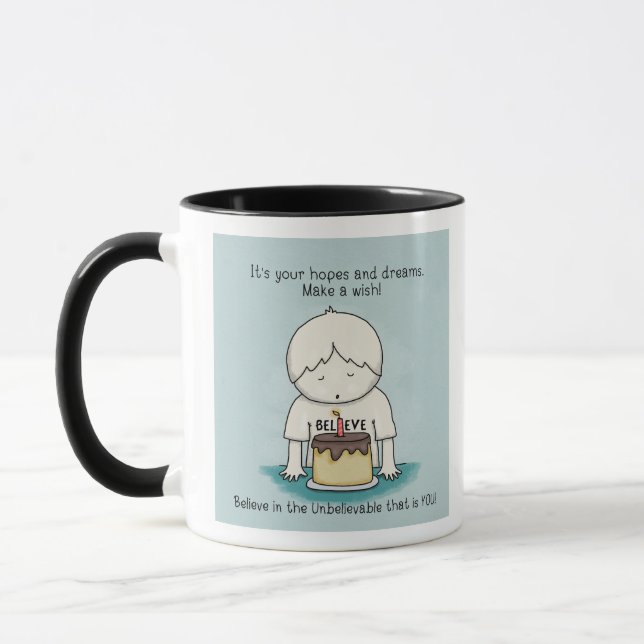Caneca Desejos são Esperanças e Sonhos Mug (Esquerda)