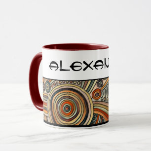 Caneca Desenhado à Mão por EDDArt - Pensamentos 1