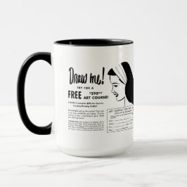 Caneca Desenhe-me - Concurso de Desenho da Escola de Arte