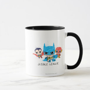 Caneca Desenho da Mini Justice League
