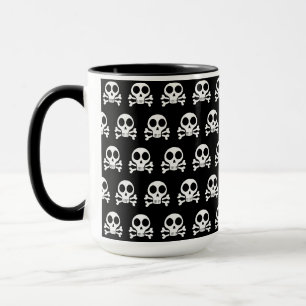 Caneca Desenho de Caveira Pirata