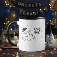 Desenho de celebração de doodle de pós-graduação d