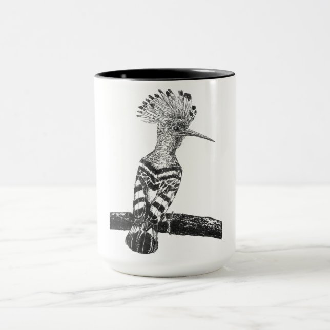 Caneca Desenho de Hoopoe (Centro)