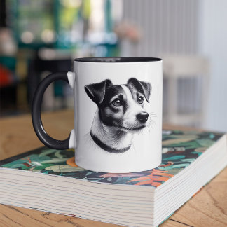 Caneca Desenho de Jack Russell Terrier