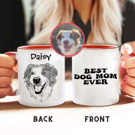 Caneca Desenho de Mão de Cachorro Australiano Personaliza
