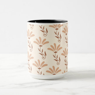 Caneca Desenho de padrão floral