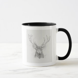 Caneca Desenho do Elk Contemporâneo