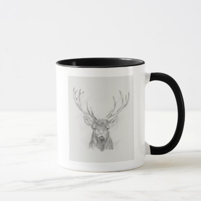 Caneca Desenho do Elk Contemporâneo (Direita)