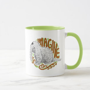Caneca Desenho em preto e branco do Snuffleupagus