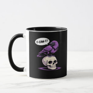 Caneca Desenho Gráfico de Humor de Halloween Crânio de Co
