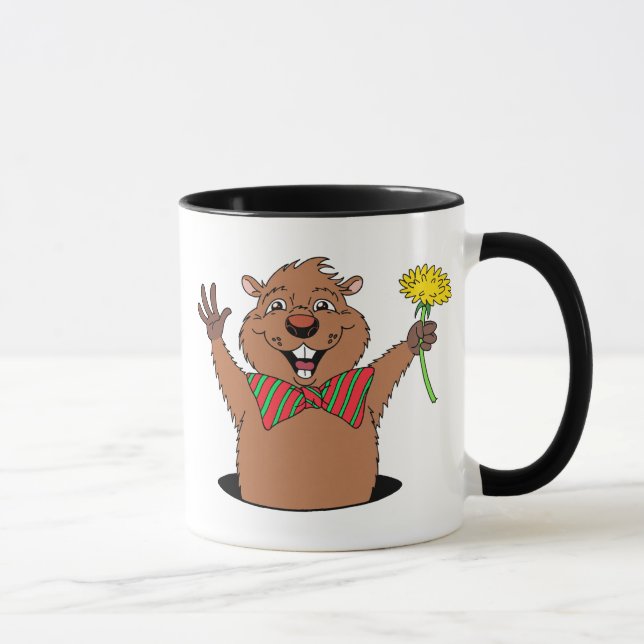 Caneca Desenhos animados Groundhog (Direita)