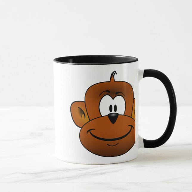 Caneca Desenhos animados principais do macaco (Direita)