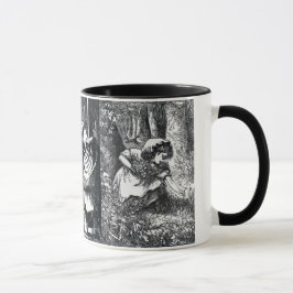 Caneca Desenhos de madeira vermelhos-vermelhos-vermelhos-
