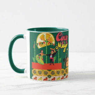 Caneca Desert Bloom Fiesta floresta verde