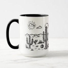 Caneca Desert Landscape with Cacti nature