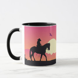 Caneca Deserto de Sunset Rosa-Rosa-Cowboy