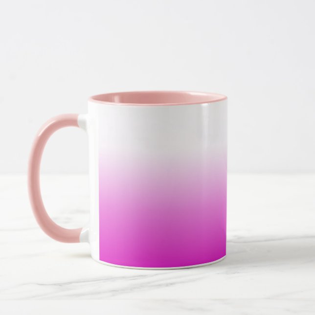 Caneca Design-60416 de Fundo de Gradiente Ombr Rosa (Esquerda)