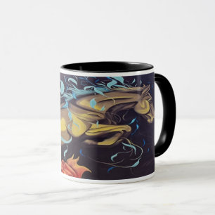 Caneca Design Abstrato de Salto de Cavalo