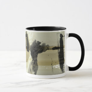 Caneca Design abstrato e listras