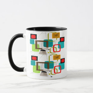 Caneca Design Abstrato Inspirado por Atômica