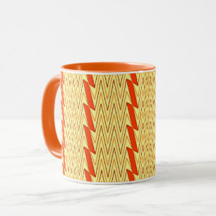 Caneca Design amarelo-claro e crosta