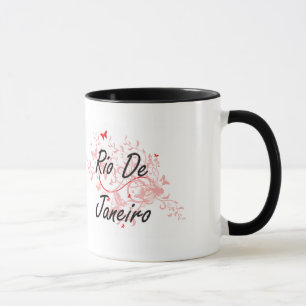 Caneca Design artístico da cidade de Rio de Janeiro