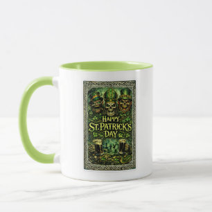 Caneca Design assustador e sombrio para o dia de São Patr