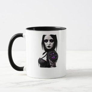 Caneca Design Clássico De Whimsigoth Para Halloween
