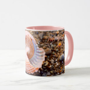 CANECA DESIGN COSTEIRA COM CASCA DE PINCO NA PRAIA DE PED