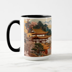 Caneca Design da arte tradicional japonesa de arte legant
