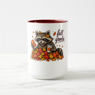 Caneca Design de Ação de Graças do Gremlin de Guaxinim do