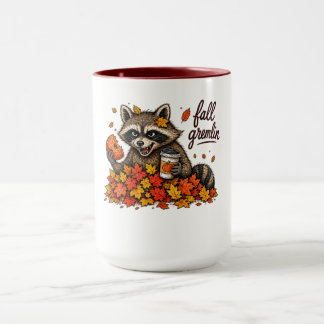 Caneca Design de Ação de Graças do Gremlin de Guaxinim do