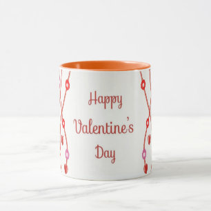 Caneca Design de Aquarela do Dia dos Namorados-23223