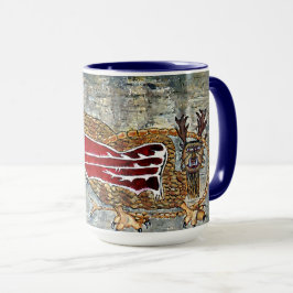 Caneca Design de Arte de Americanos nativos Tribais