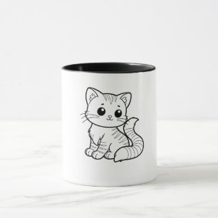 CANECA DESIGN DE ARTE DE GATO