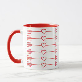 Caneca Design de Arte Moderna Corações