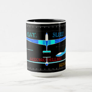 Caneca Design de avião aeromodelante