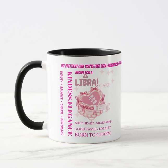 Caneca Design de Bolo de Libra Personalizado (Esquerda)