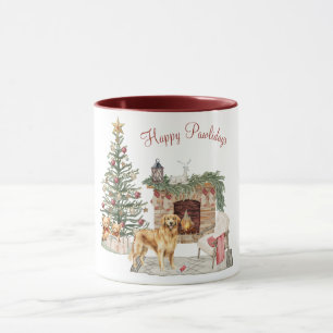 Caneca Design de Cachorro Feliz - Retriever Ouro