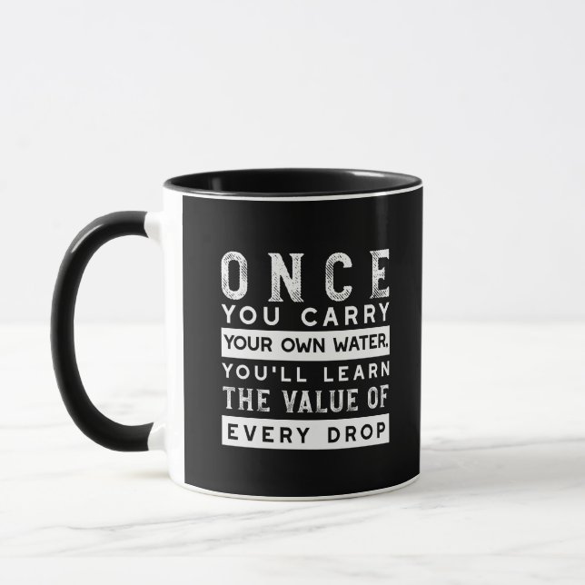 Caneca Design de Citação de Sabedoria - Valor de Cada Lar (Esquerda)