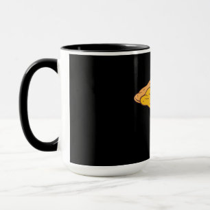 Caneca Design de Desenho Animado de Pizza Deliciosa