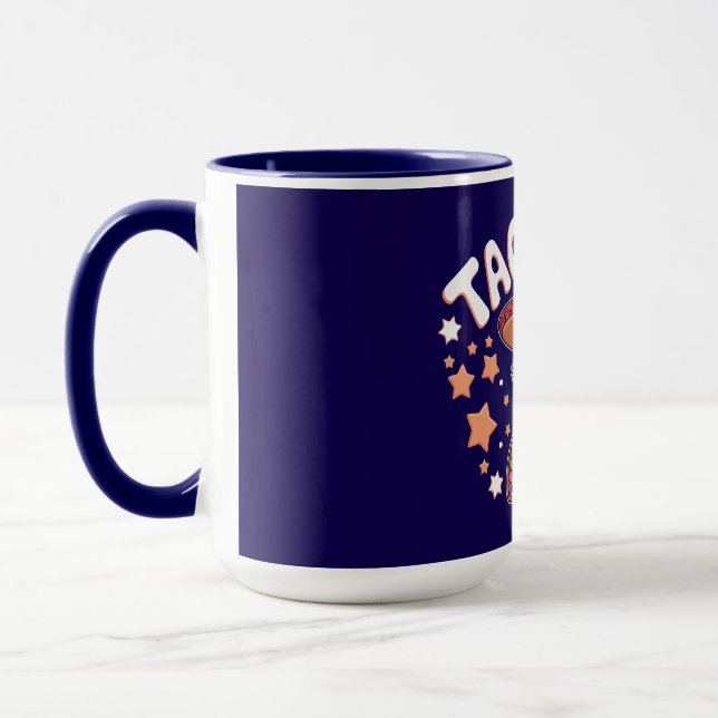 Caneca Design de desenho animado de taco-fox (Esquerda)