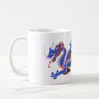 caneca design de dragão japonês