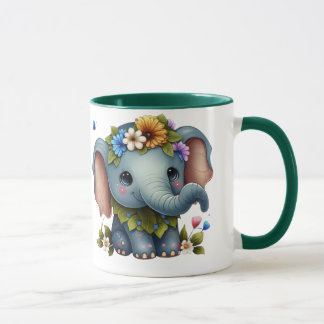 Caneca Design de elefante elegante