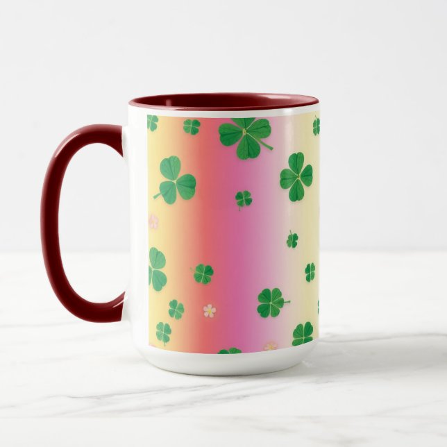 Caneca Design de Embrulho de Chuva de Arco-íris Divertido (Esquerda)