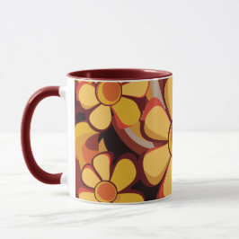 Caneca Design de espiral retro-plural a frio