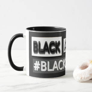 Caneca Design de Expressão Bestial "#BLACKANDWHITE". Com